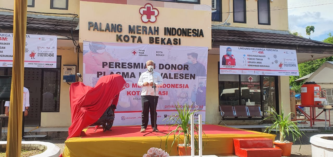 Wali Kota Resmikan Unit Pelayanan Donor Plasma Darah Konvalesen Di Pmi Kota Bekasi