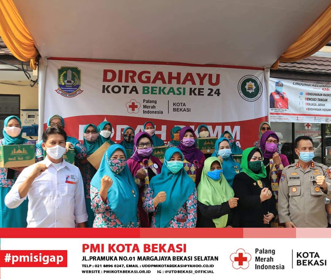 Hut Kota Bekasi Ke 24 Bkmm Dmi Kota Bekasi Gelar Donor Darah