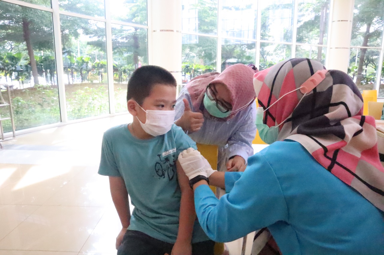 PMI Kota Bekasi Mengadakan Vaksin Untuk Anak Umur 6 - 11 Tahun Di Summarecon Mall Bekasi