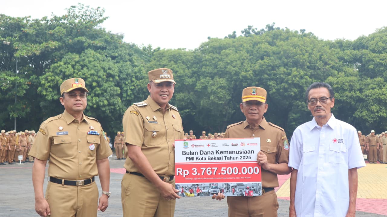 Bulan Dana PMI Kota Bekasi Tahun 2025 Resmi Ditutup, Terkumpul Dana Rp3,7 Miliar